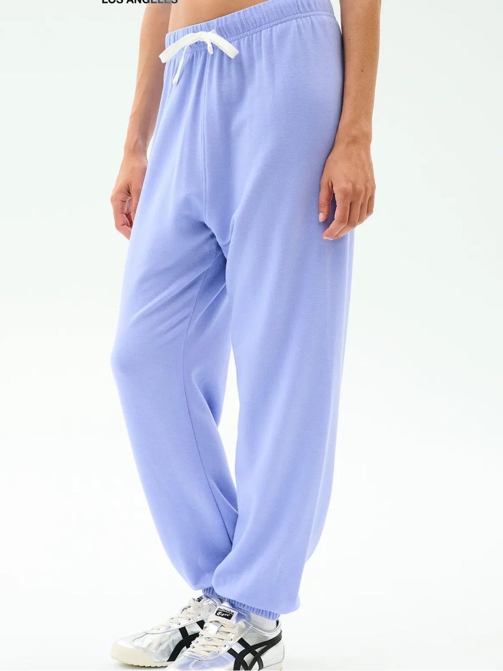 Splits59 Lavender Drawstring Joggers with White Tie size extra small